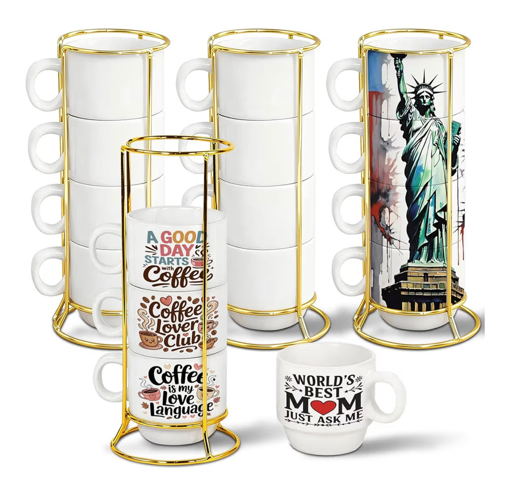 Set de 4 tazas de cafe 6oz