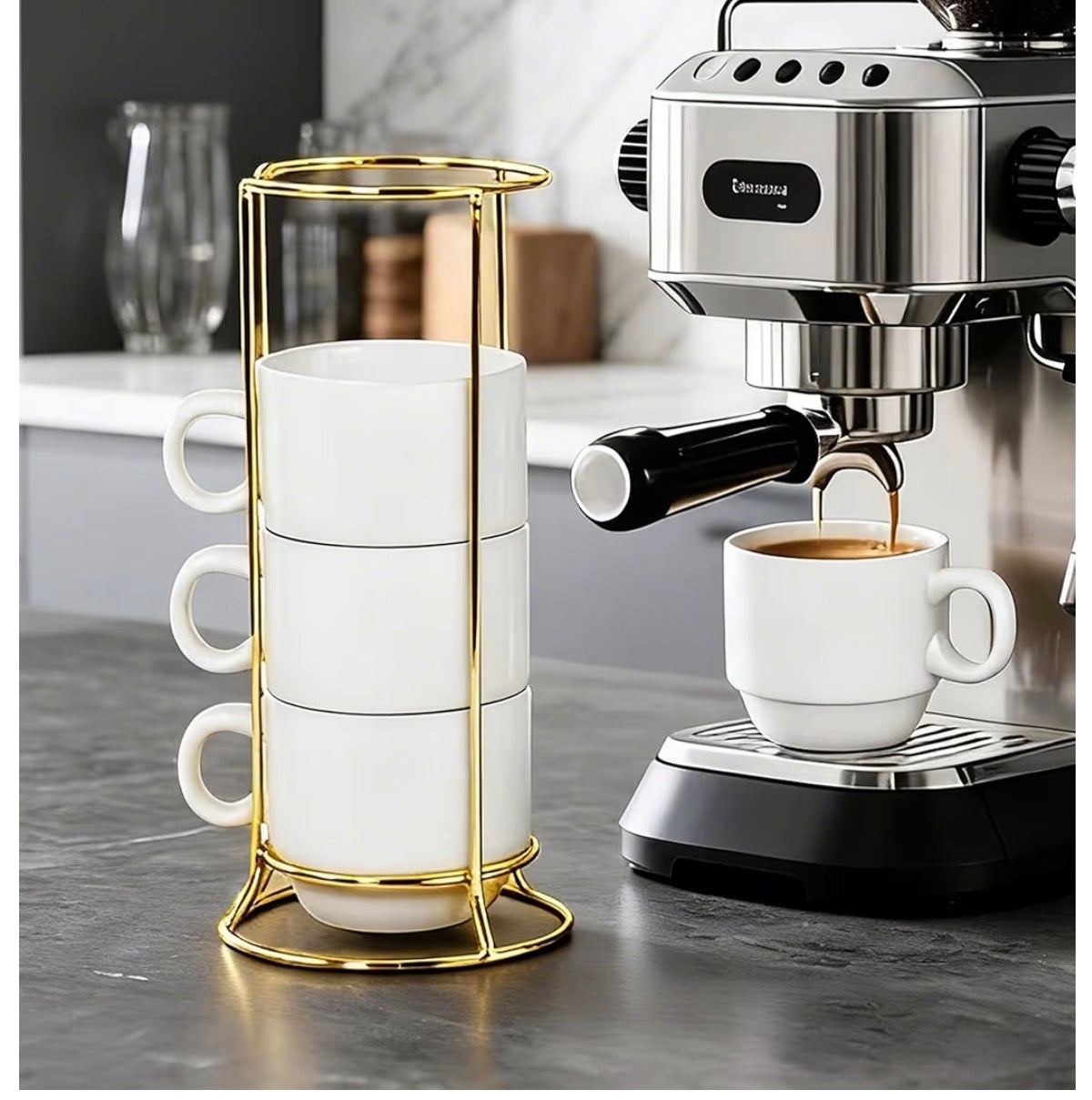 Set de 4 tazas de cafe 6oz